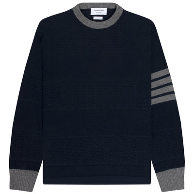 Thom Browne Rugby Striped wool Knitwear Navy
