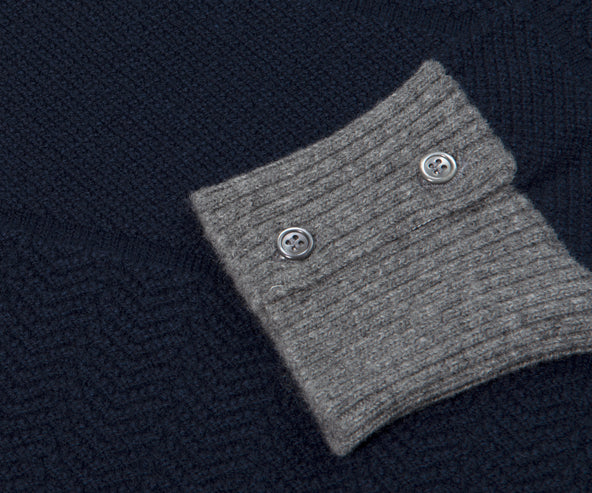 Thom Browne Rugby Striped wool Knitwear Navy