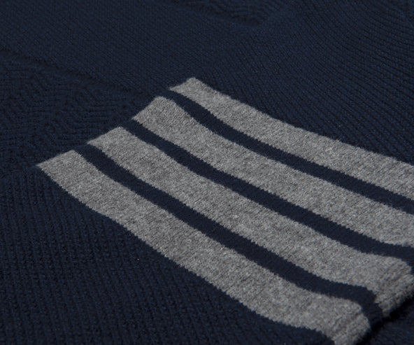 Thom Browne Rugby Striped wool Knitwear Navy