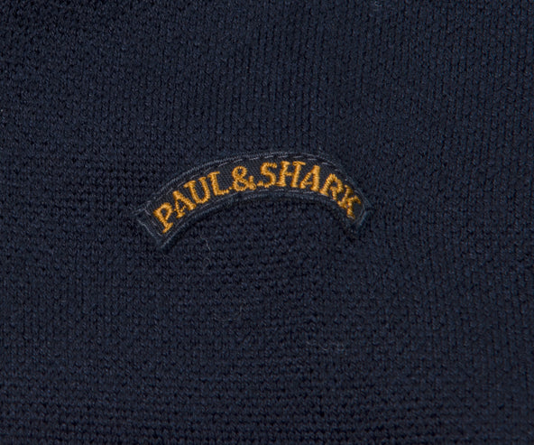Paul & Shark Stripped Wool Knit Blue
