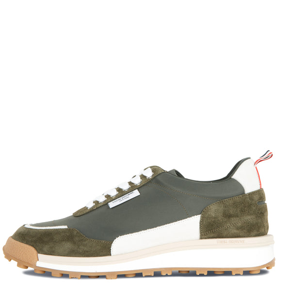 Thom Browne Tech Nylon Alumni Trainer Dark Green