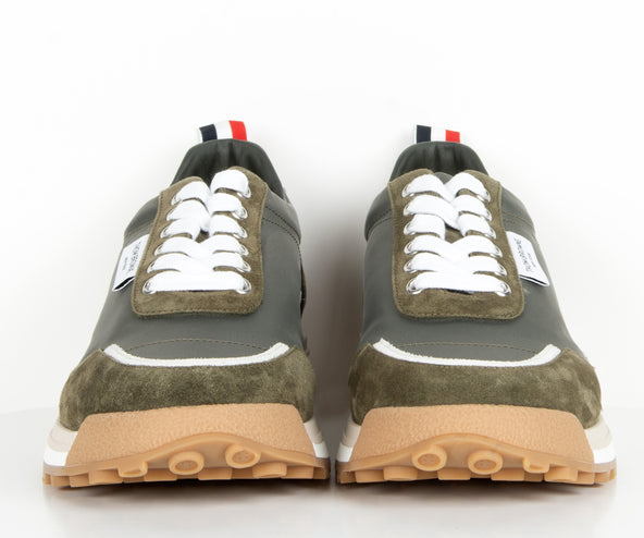 Thom Browne Tech Nylon Alumni Trainer Dark Green