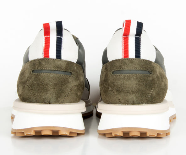 Thom Browne Tech Nylon Alumni Trainer Dark Green