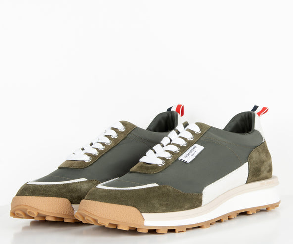 Thom Browne Tech Nylon Alumni Trainer Dark Green