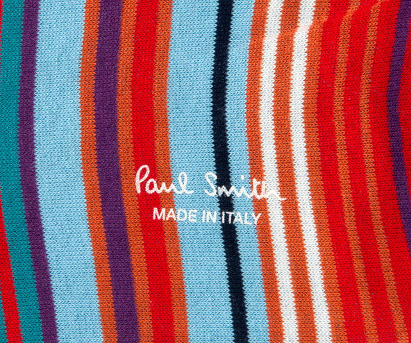 Paul Smith Hawkins Stripe Socks Blue Multi