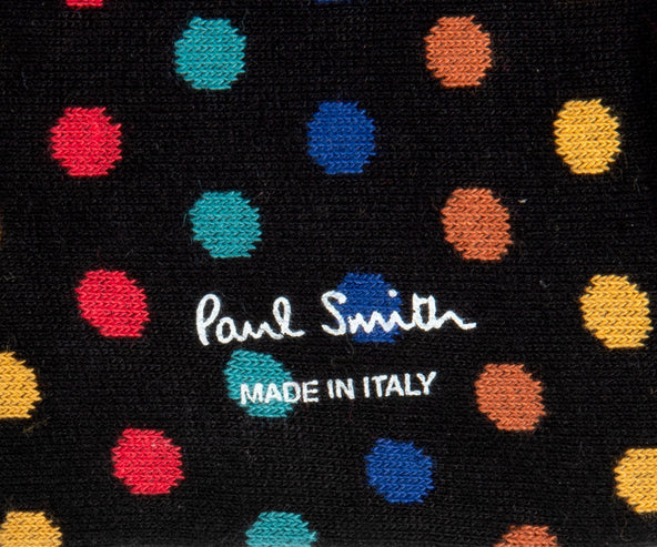 Paul Smith Gino Striped And Dot Sock Black Multi