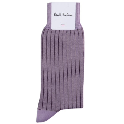 Paul Smith Shadow Ribbed Socks Purple