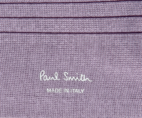 Paul Smith Shadow Ribbed Socks Purple