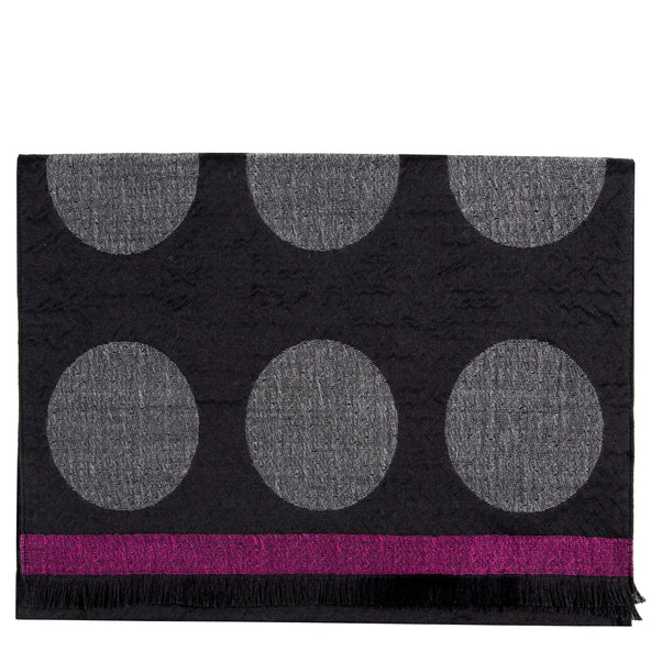Paul Smith Spot Jacquard Scarf Black/Grey