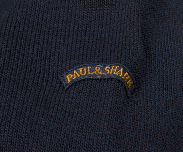 Paul & Shark Cool Touch Full Zip Knit Cardigan Navy