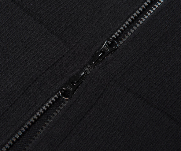 Stone Island Ghost Full Zip Knitted Hoodie Black