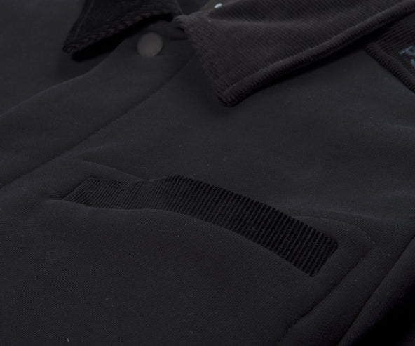 Paul Smith Collared Bomber jacket With Corduroy Details Black