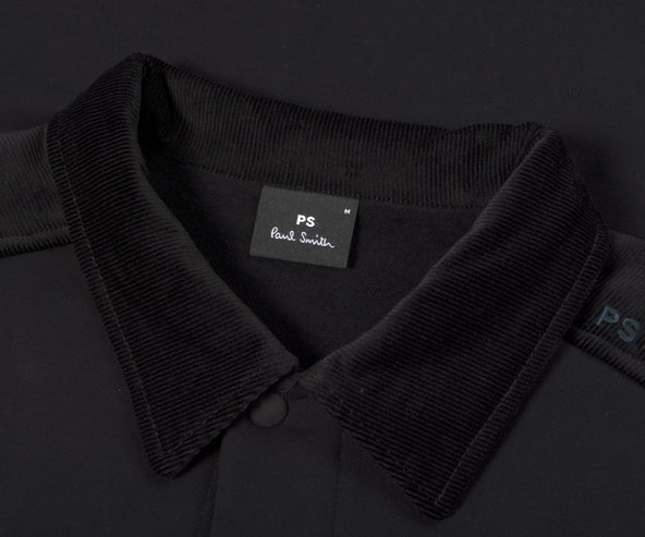 Paul Smith Collared Bomber jacket With Corduroy Details Black