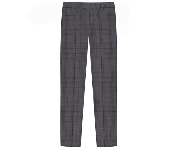 BOSS Pure Wool Fine Checked Suit Huge4 Genius3 Charcoal