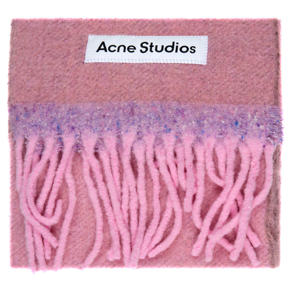 Acne Studios Donegal Textured Scarf Pink
