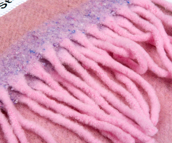 Acne Studios Donegal Textured Scarf Pink