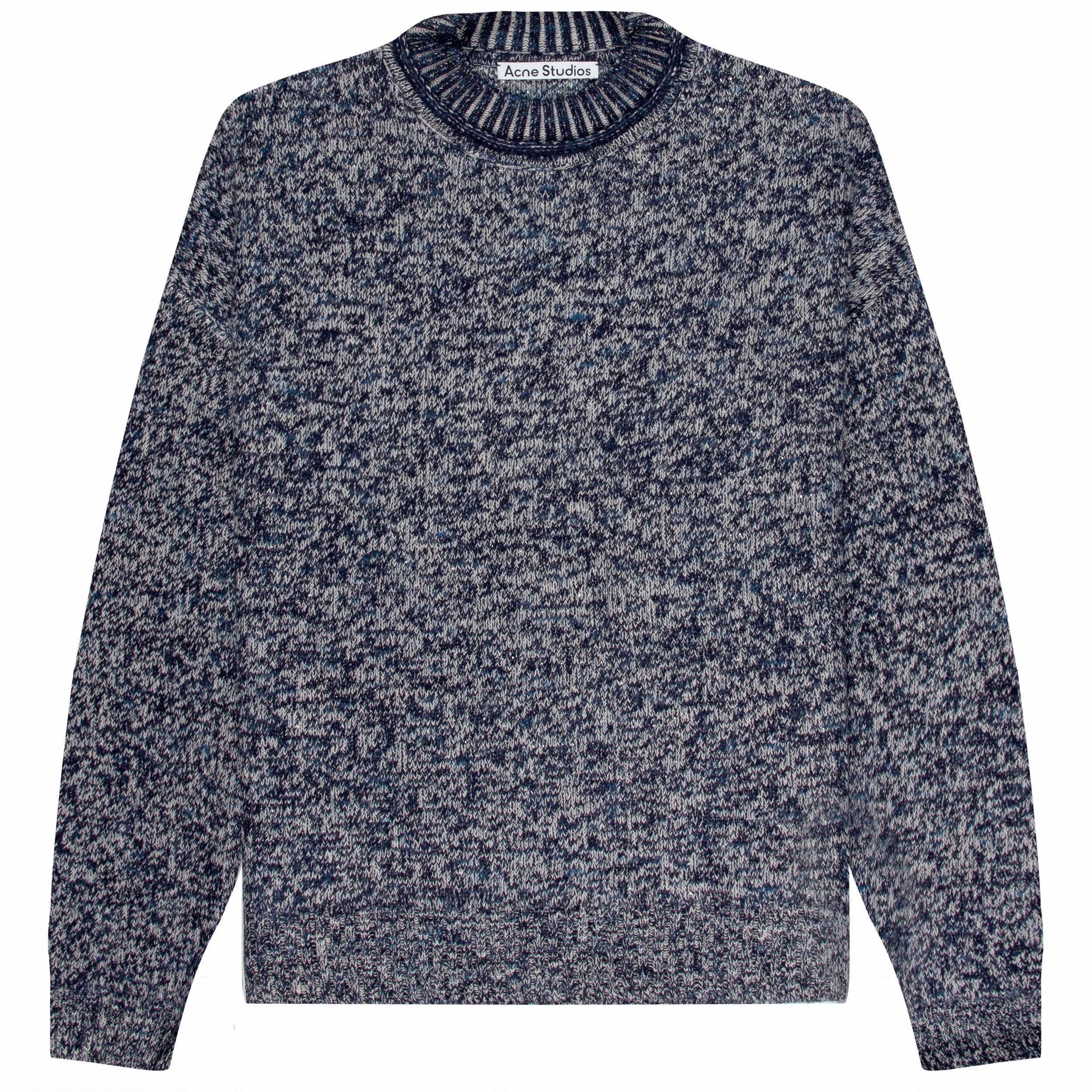 Acne Studios Crew Neck knit Jumper Blackbird/Multi