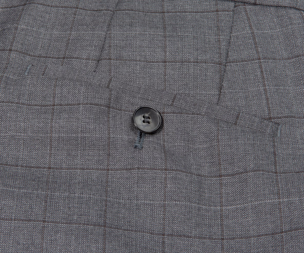 BOSS Pure Wool Fine Checked Suit Huge4 Genius3 Charcoal