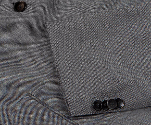 HUGO BOSS Johnstons5/Lenon1 Wool Suit Charcoal