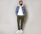 Nudie Slim Adam Chino Bunker Green