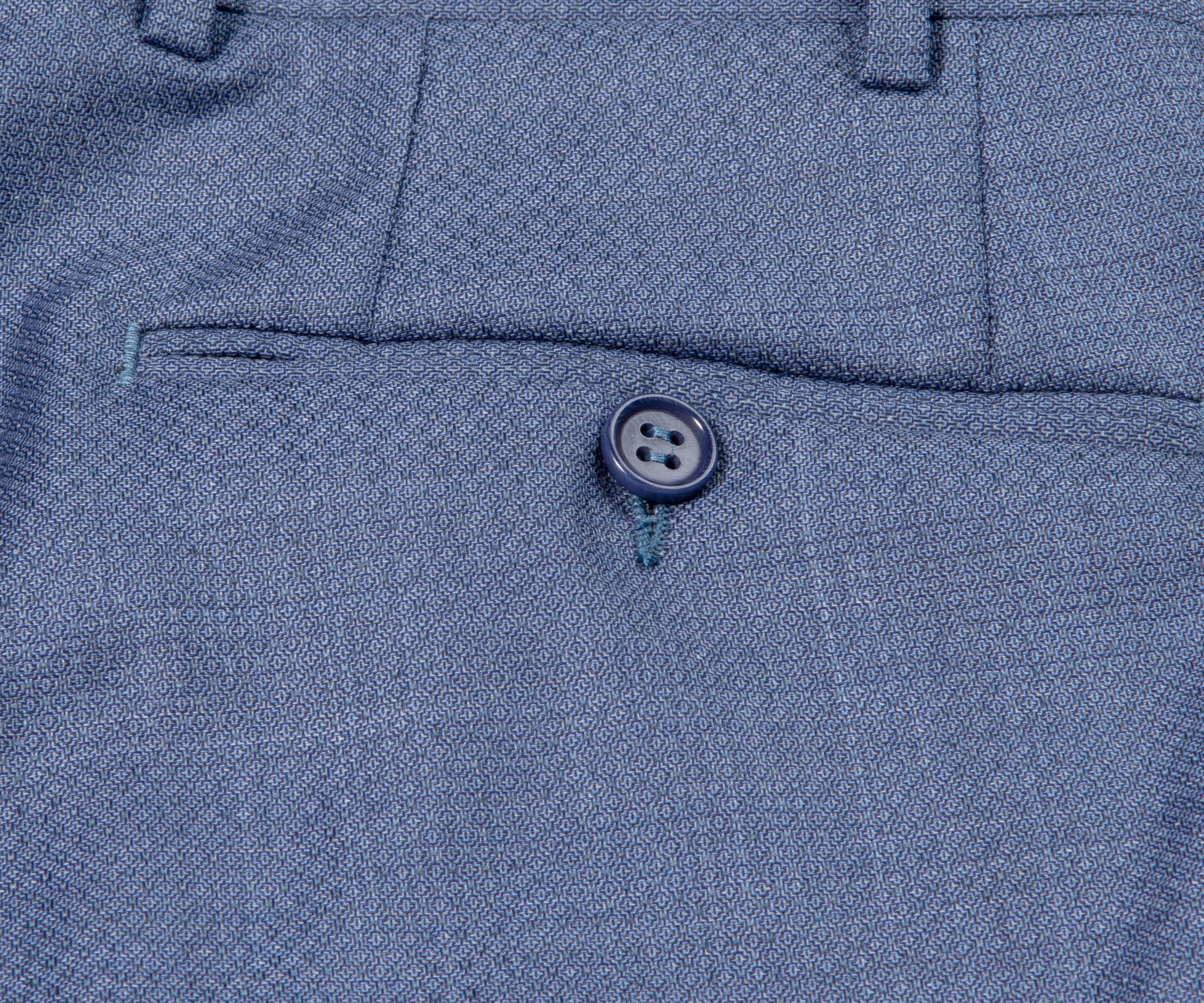 Canali Slim Fit Textured Wool 2 Button Suit Summer Blue