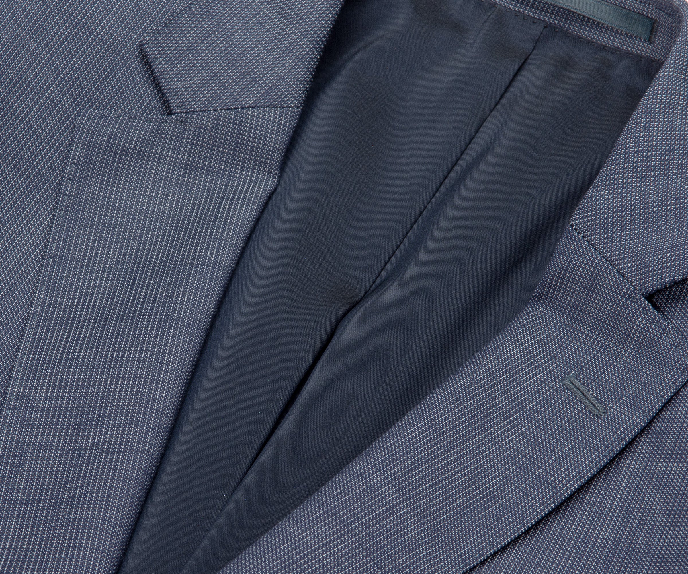 HUGO BOSS Genius5 Salt & Pepper Suit Navy