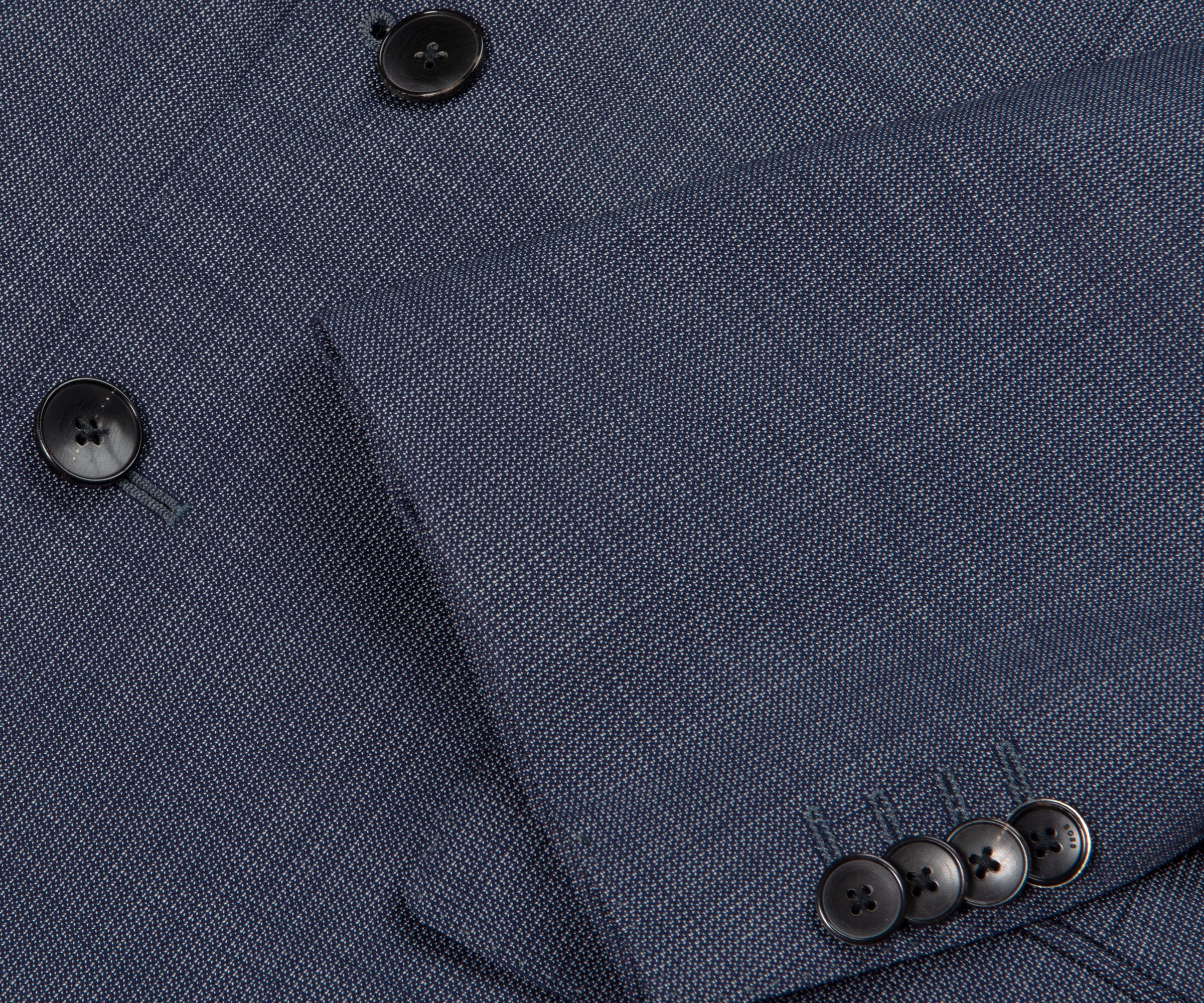 HUGO BOSS Genius5 Salt & Pepper Suit Navy