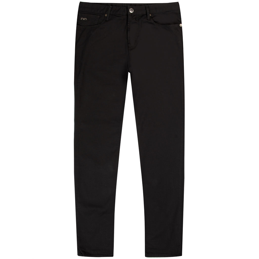 Emporio Armani Black J06 Slim Fit Stretch Chino