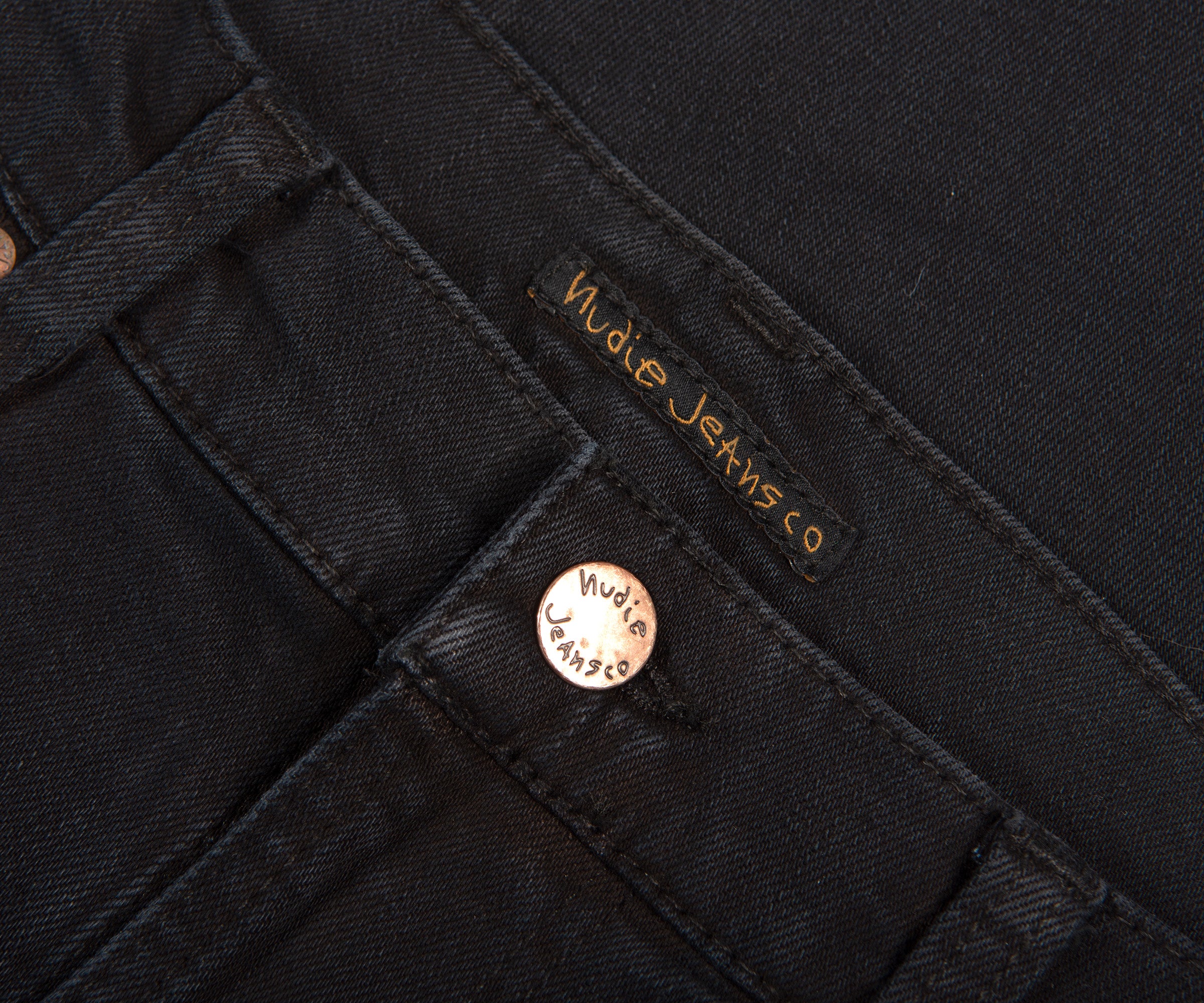 Nudie Lean Dean Jeans Black Skies