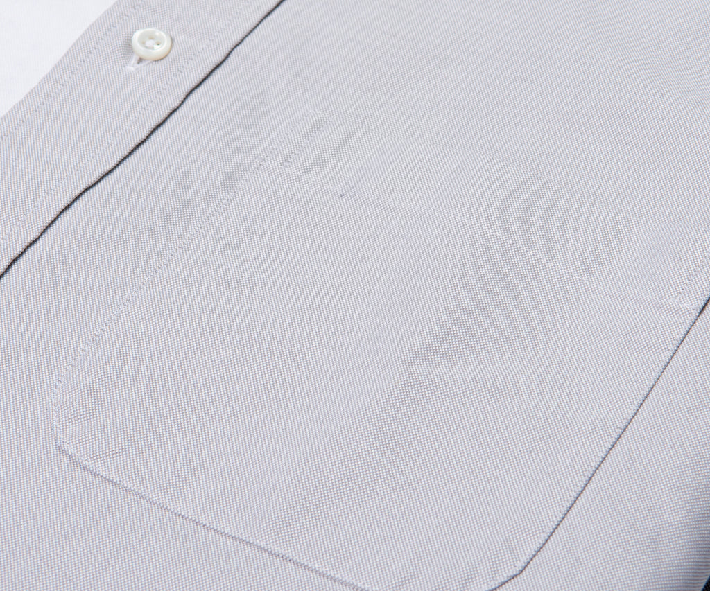 Thom Browne Oxford Split Shirt Grey/White
