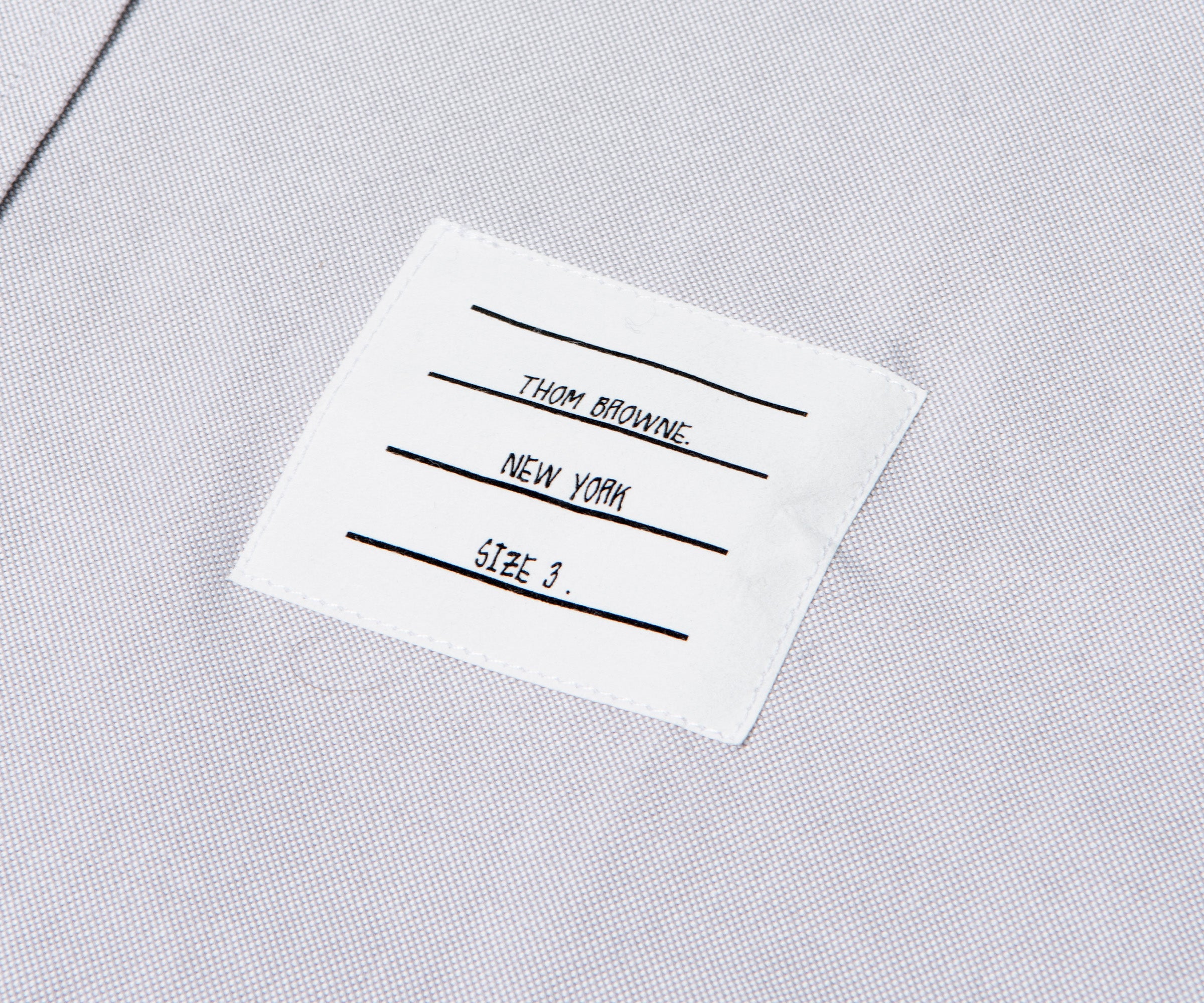 Thom Browne Oxford Split Shirt Grey/White