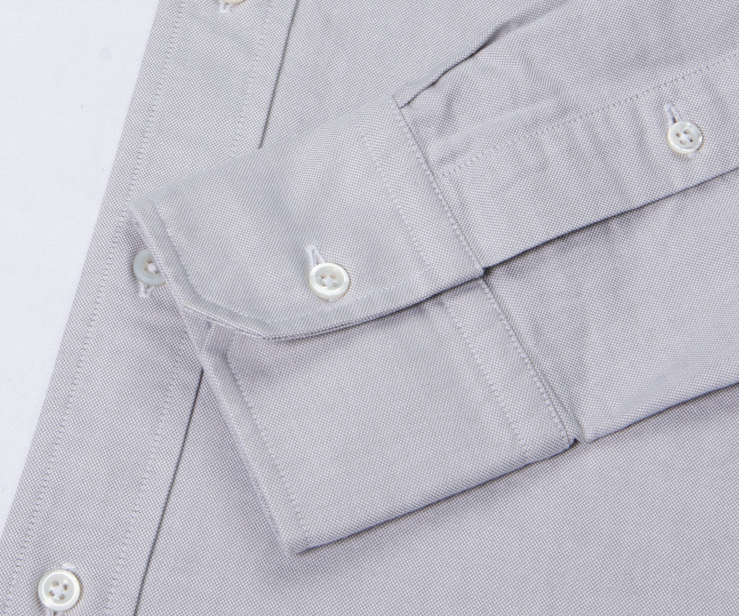 Thom Browne Oxford Split Shirt Grey/White