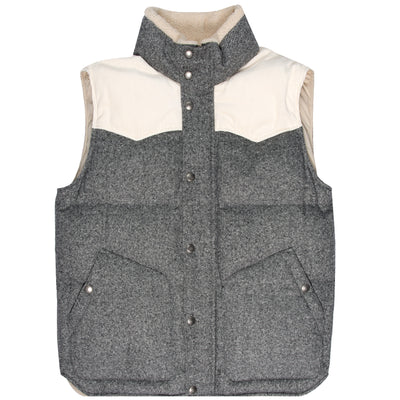 BRUNELLO CUCINELLI High Neck Padded Gilet Heather Grey