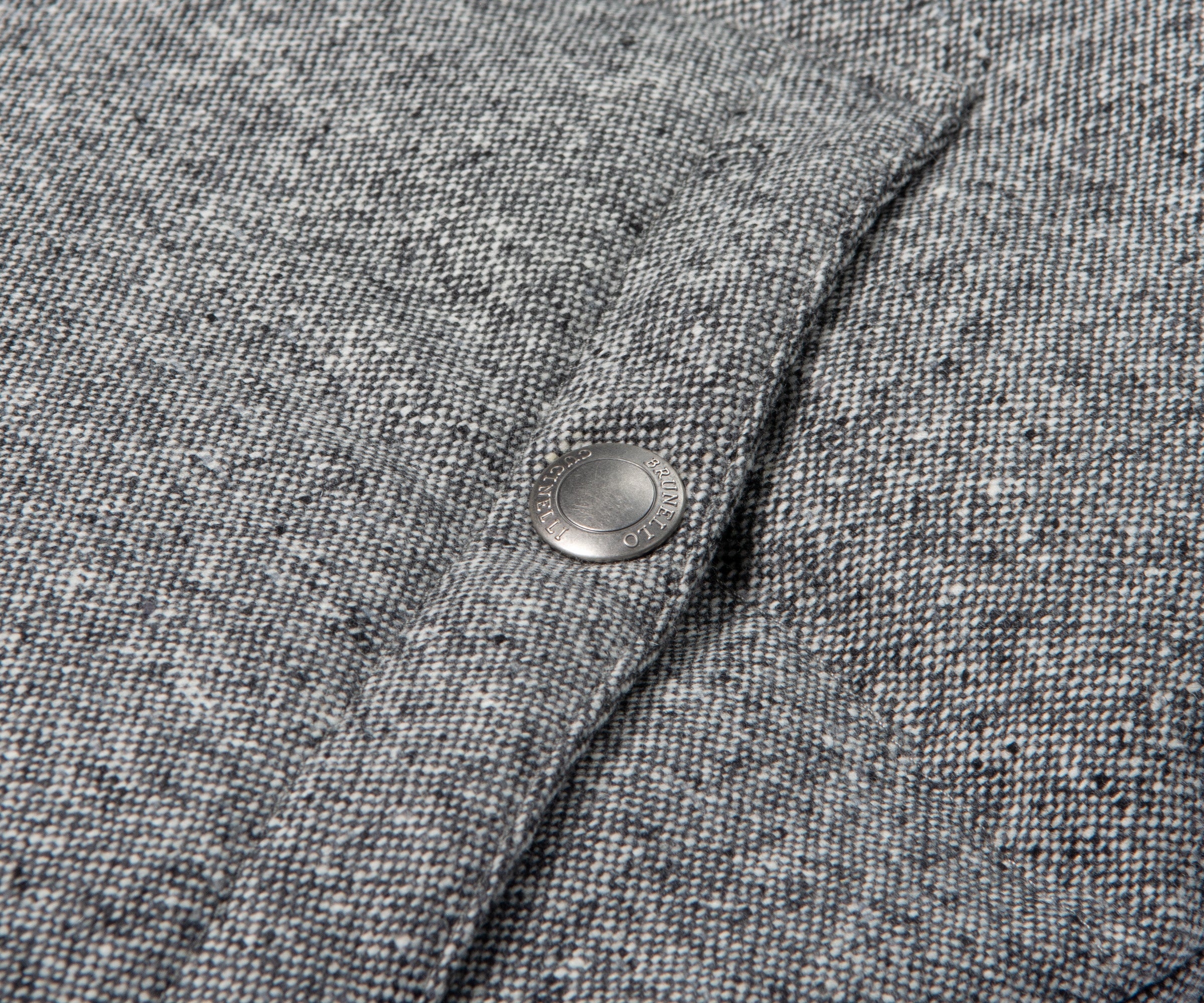 BRUNELLO CUCINELLI High Neck Padded Gilet Heather Grey