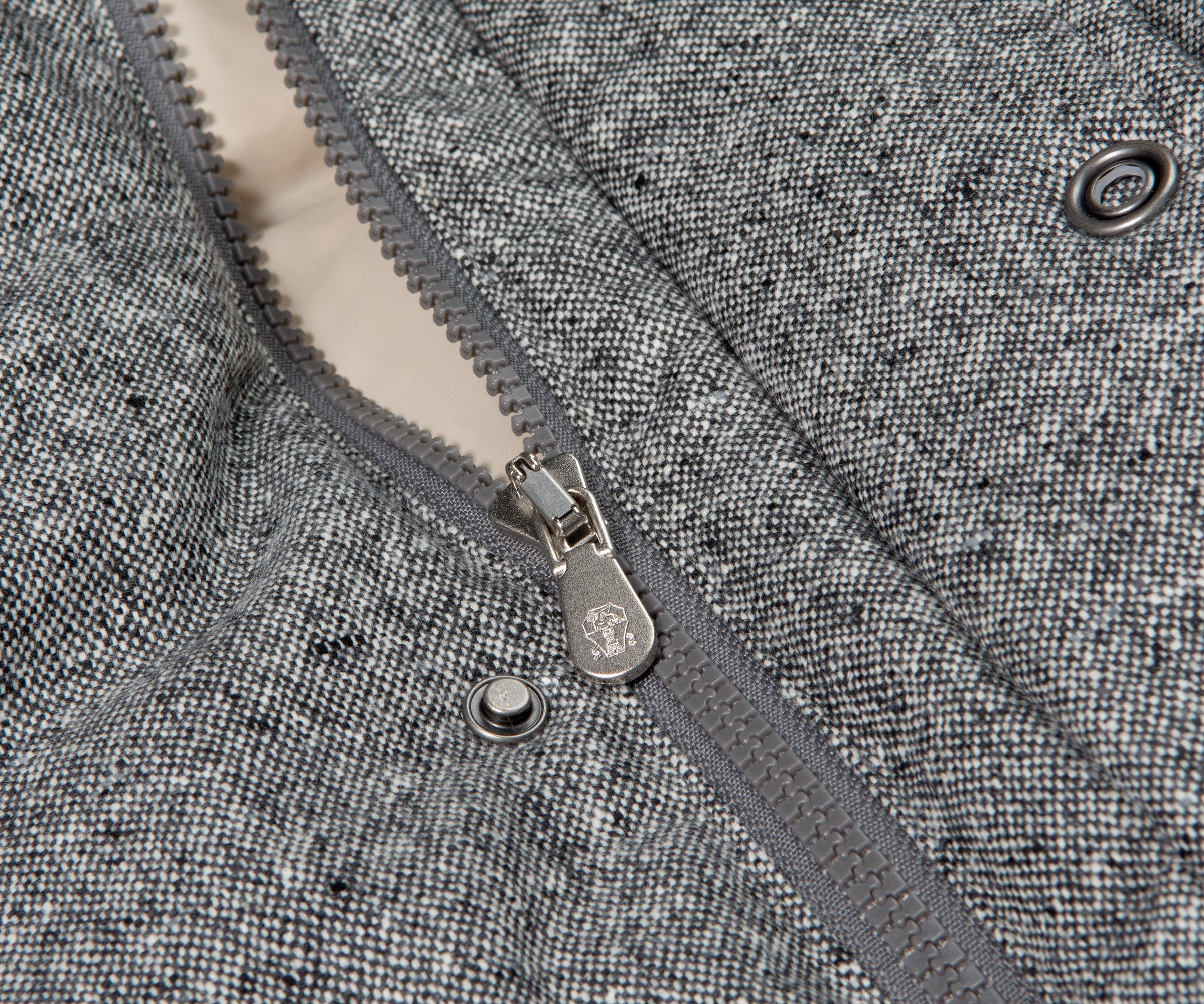 BRUNELLO CUCINELLI High Neck Padded Gilet Heather Grey