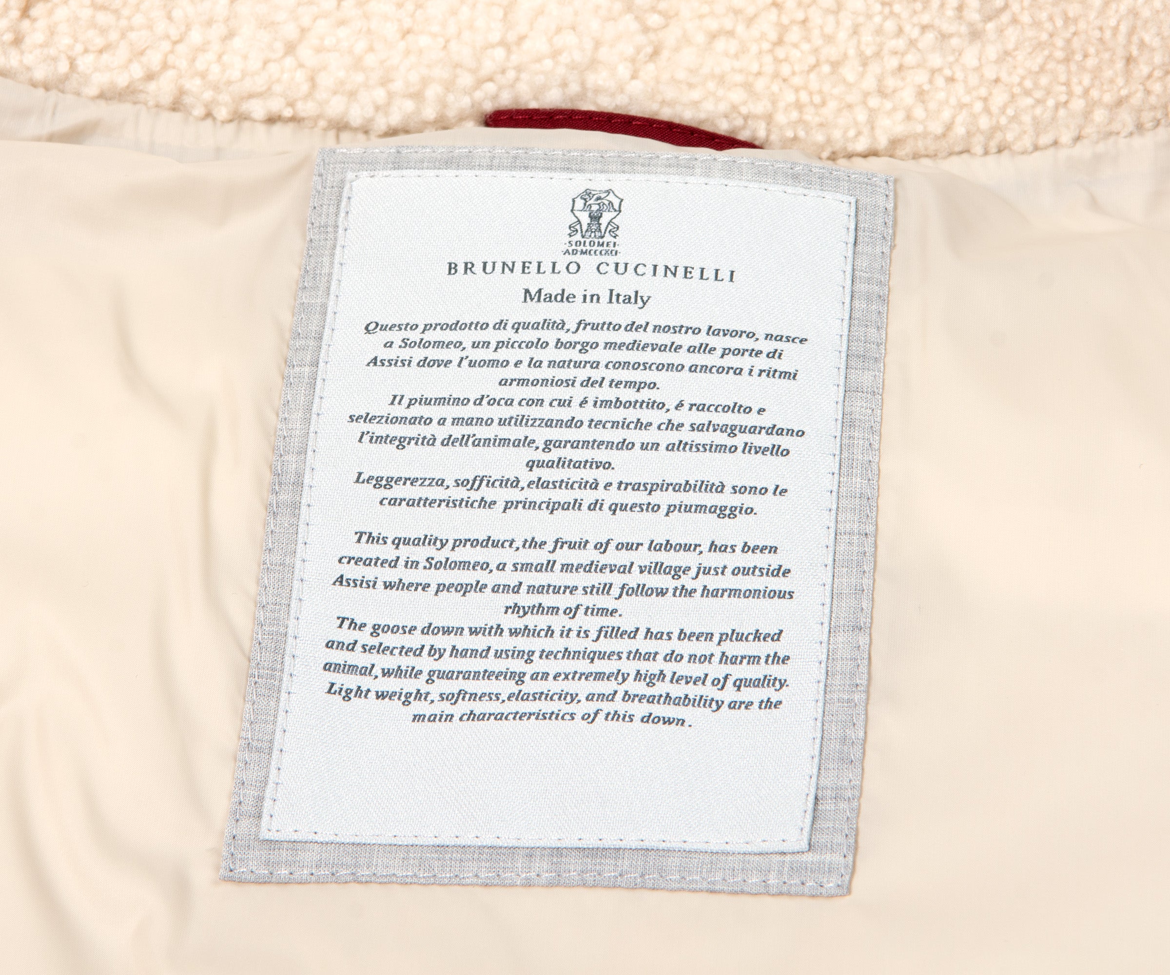 BRUNELLO CUCINELLI High Neck Padded Gilet Heather Grey