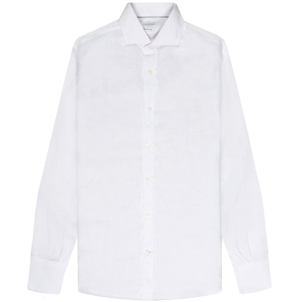 BRUNELLO CUCINELLI Linen Basic Fit Shirt White