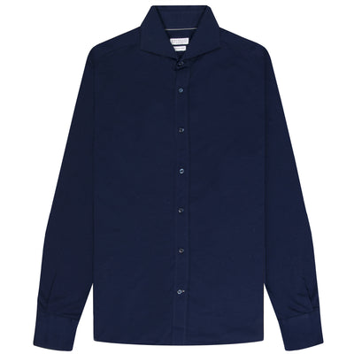 BRUNELLO CUCINELLI Cotton LS Shirt Navy
