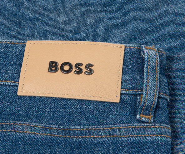 BOSS Maine Soft cotton Regular Jeans Light Blue