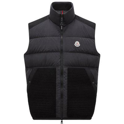 Moncler Larici Knitted Pocket Gilet Black/Navy