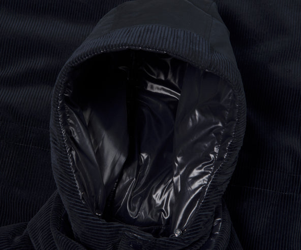 Moncler Greselin Reversible Corduroy Puffa Jacket Navy