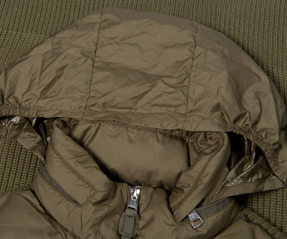 Moncler Padded Knitted Arm Jacket Khaki