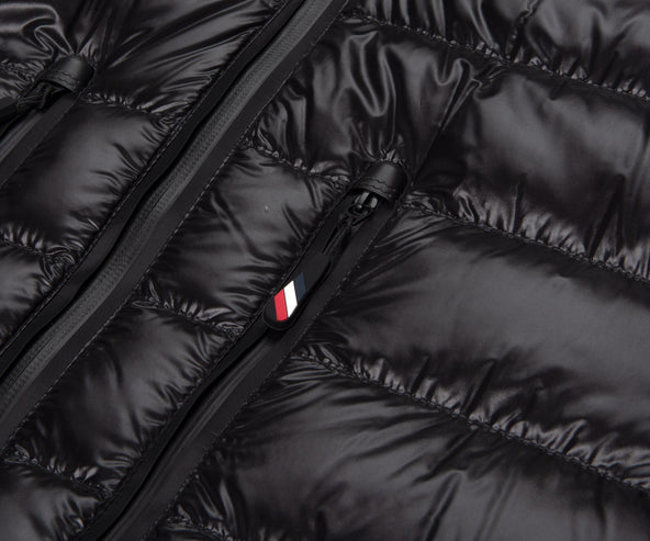 Moncler Padded Knitted Arm Jacket Black