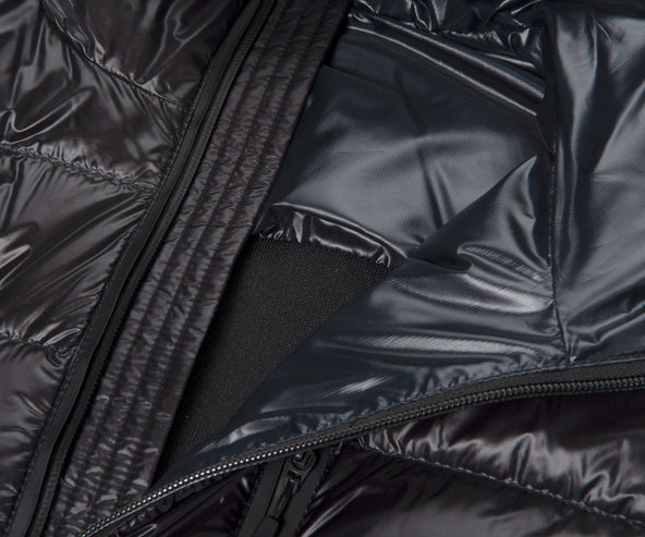 Moncler Padded Knitted Arm Jacket Black