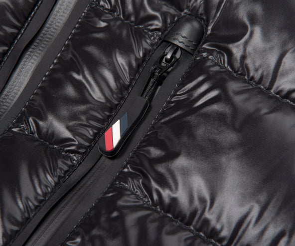 Moncler Padded Knitted Arm Jacket Black