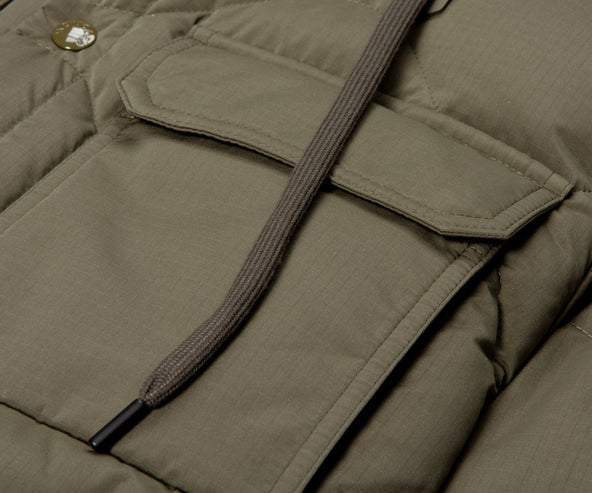 Moncler Laresei Quilted Jacket Khaki