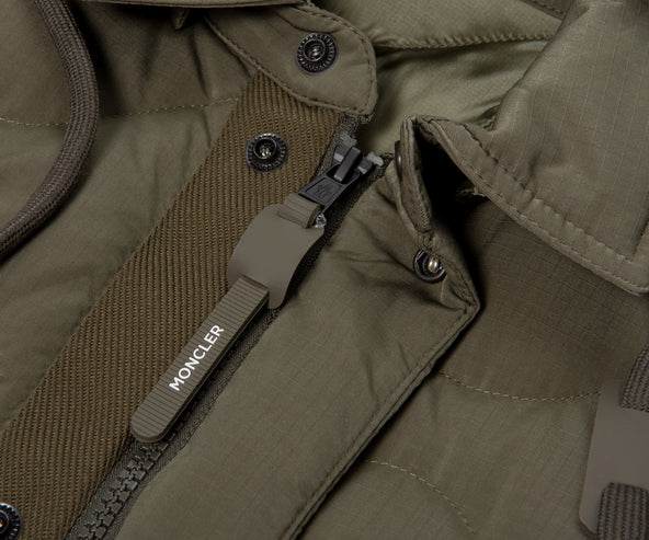 Moncler Laresei Quilted Jacket Khaki