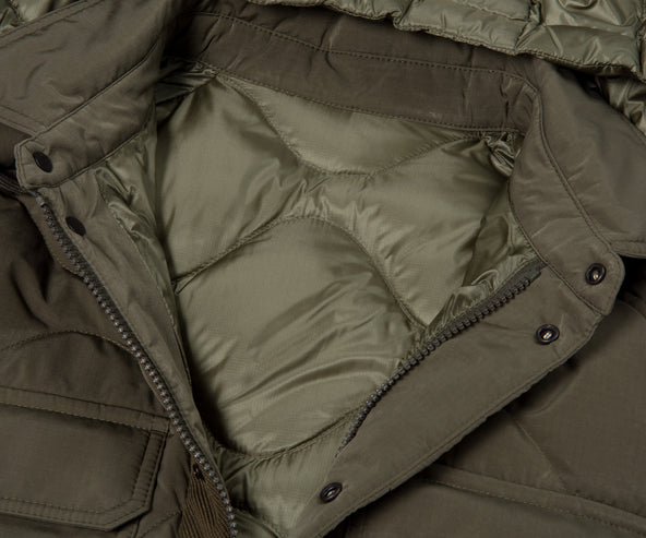 Moncler Laresei Quilted Jacket Khaki