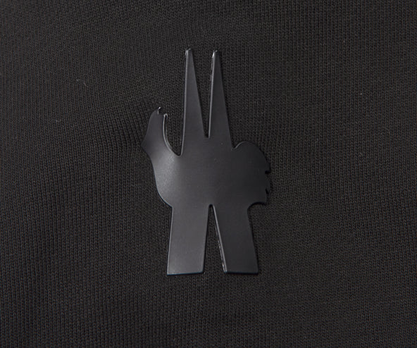 Moncler Grenoble Hashtag Logo Hoodie Black