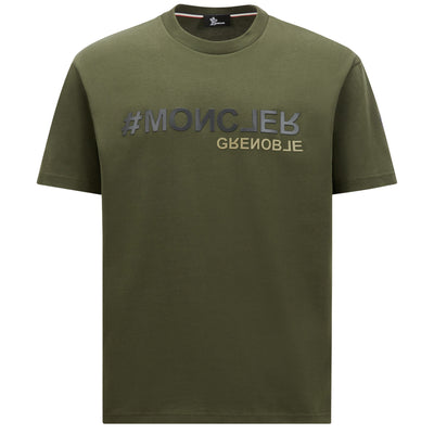 Moncler Grenoble Hashtag Logo T-Shirt Khaki
